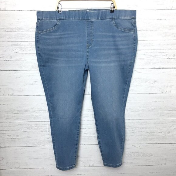 NEW Sonoma Jeans Womens Jeggings Ultrasoft All About Comfort Light Wash size 26W - Picture 1 of 9
